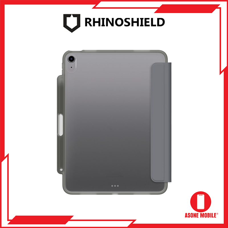 RHINOSHIELD iPad Case for iPad Air 4th / 5th Gen (10.9 inch) Shockproof Protective Case for iPad Flip Case Grey & Pink