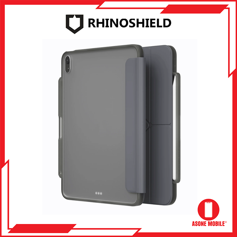 RHINOSHIELD iPad Case for iPad Air 4th / 5th Gen (10.9 inch) Shockproof Protective Case for iPad Flip Case Grey & Pink