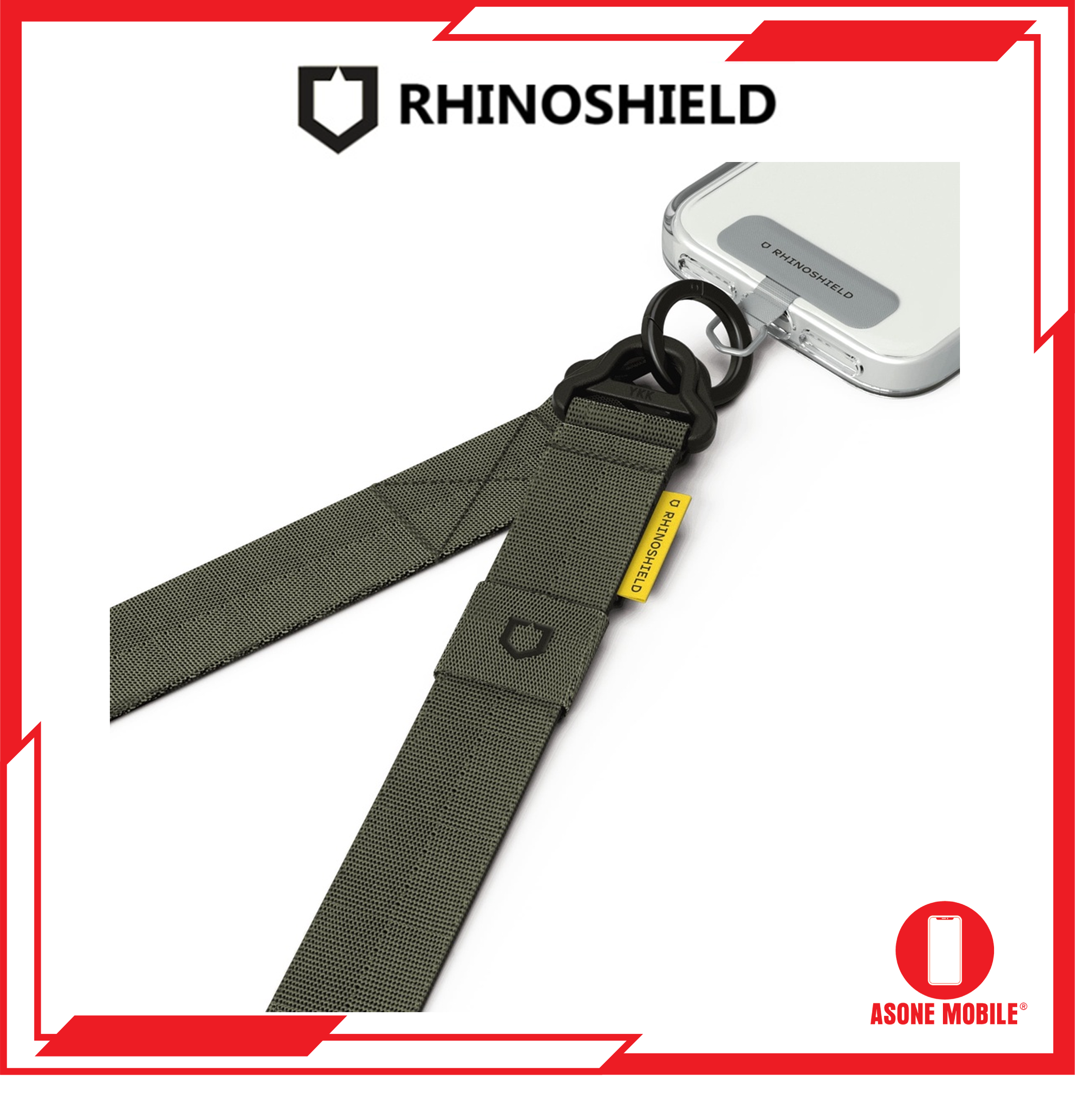 Lanyard Crossbody Utiliti RhinoShield *tanpa kad lanyard* untuk iPhone Android Samsung Galaxy Vivo Oppo Huawei