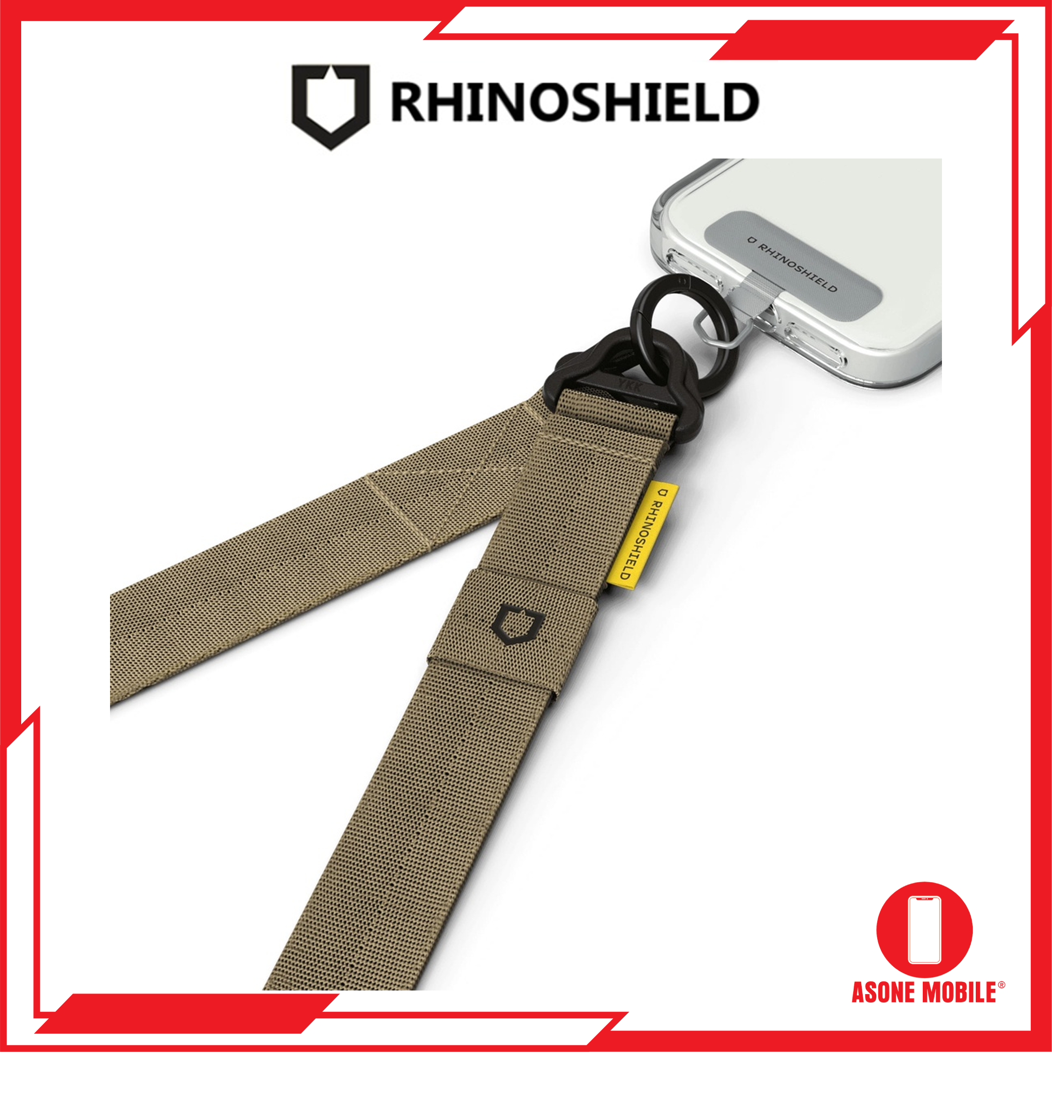 Lanyard Crossbody Utiliti RhinoShield *tanpa kad lanyard* untuk iPhone Android Samsung Galaxy Vivo Oppo Huawei