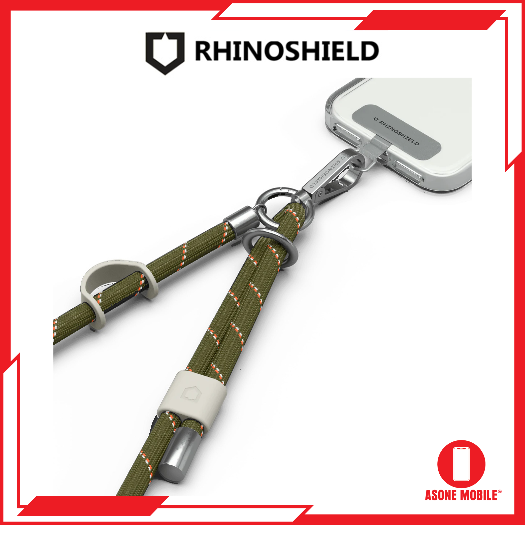 RhinoShield Braided Crossbody Lanyard *without lanyard card* for iPhone Android Samsung Galaxy Huawei Xiaomi Vivo Oppo