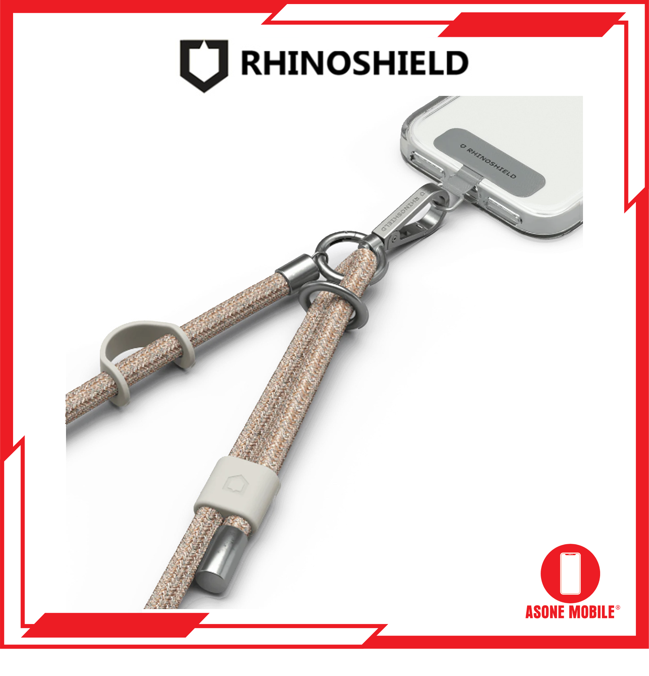 RhinoShield Braided Crossbody Lanyard *without lanyard card* for iPhone Android Samsung Galaxy Huawei Xiaomi Vivo Oppo