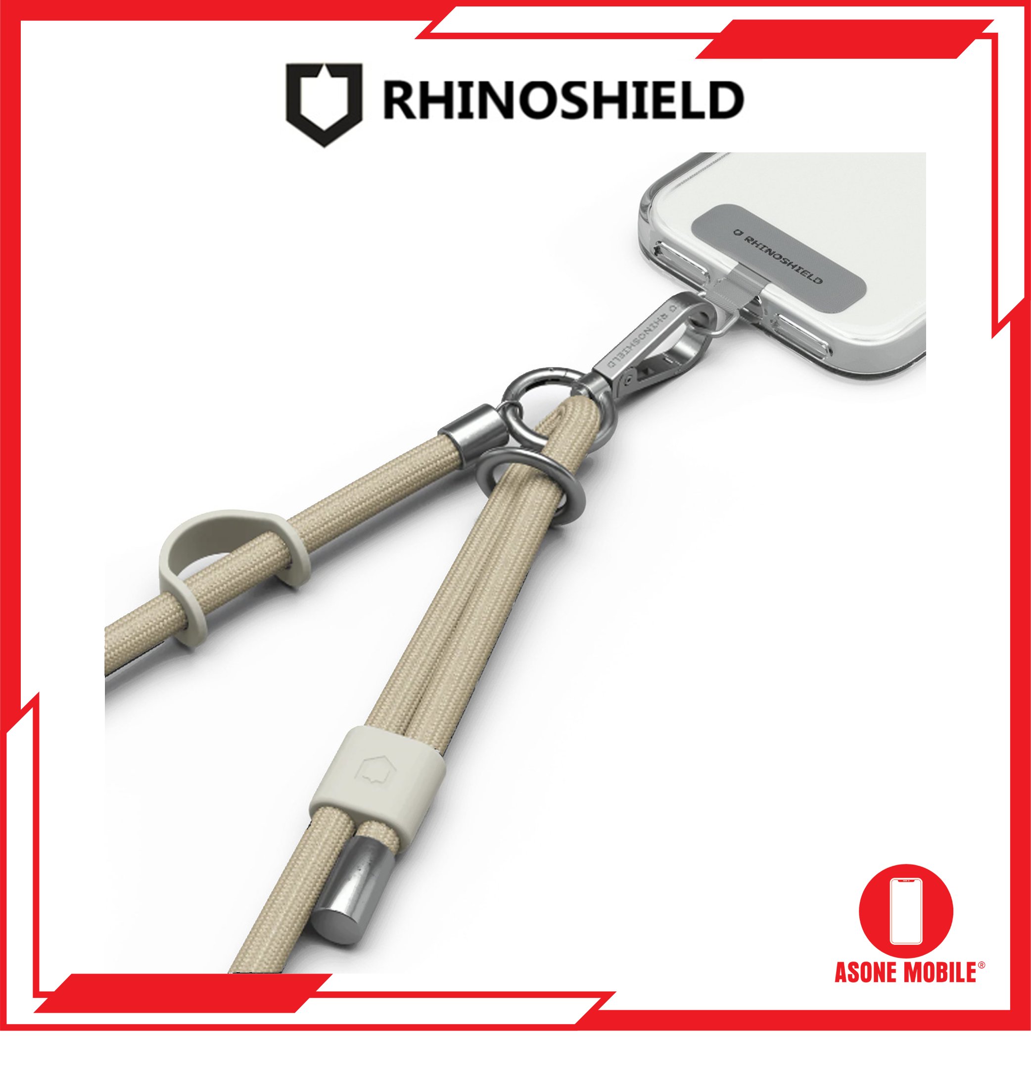 RhinoShield Braided Crossbody Lanyard *without lanyard card* for iPhone Android Samsung Galaxy Huawei Xiaomi Vivo Oppo