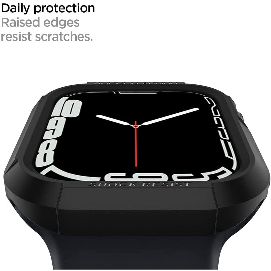 Jam Tangan Spigen Siri 8/SE 2/7/SE/6/5/4 Sarung Sarung Sarung Jam Tangan Perisai Lasak (45mm/44mm)