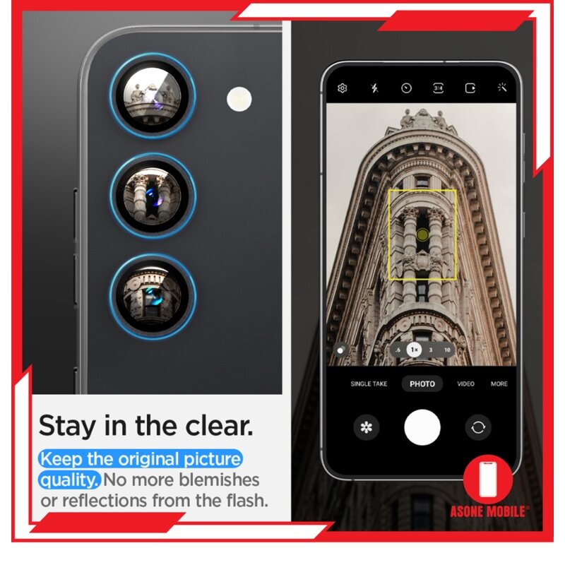 Spigen Galaxy S23 Plus/S23 Pelindung Lensa Kamera EZ Fit Optik Pro (2 Pek)
