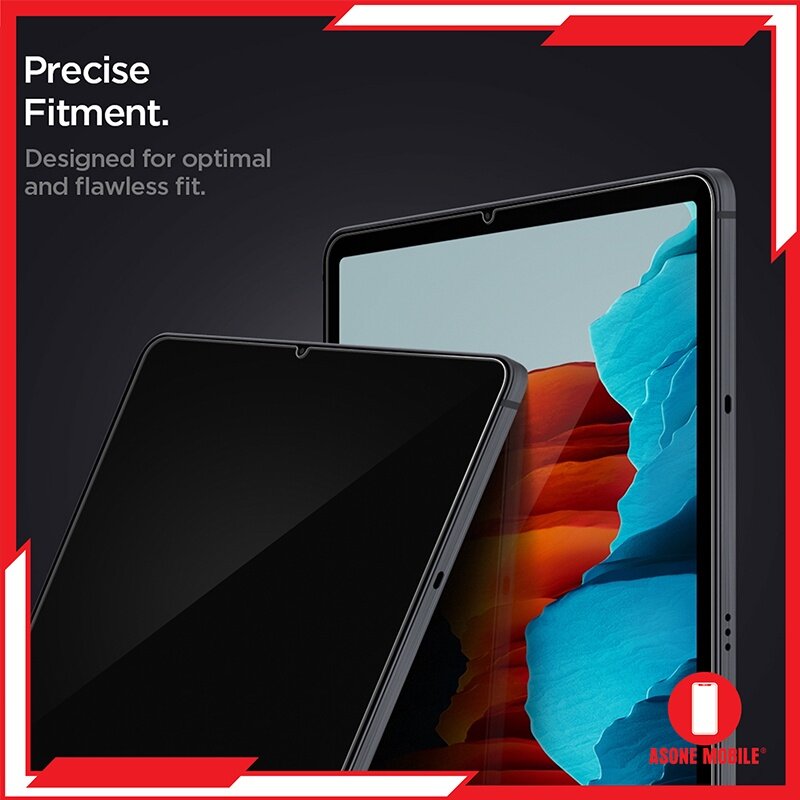Spigen Galaxy Tab S8 EZ FIT GLAS.tR Kaca Terbaja Galaxy Tab S7 dengan Kit Pemasangan