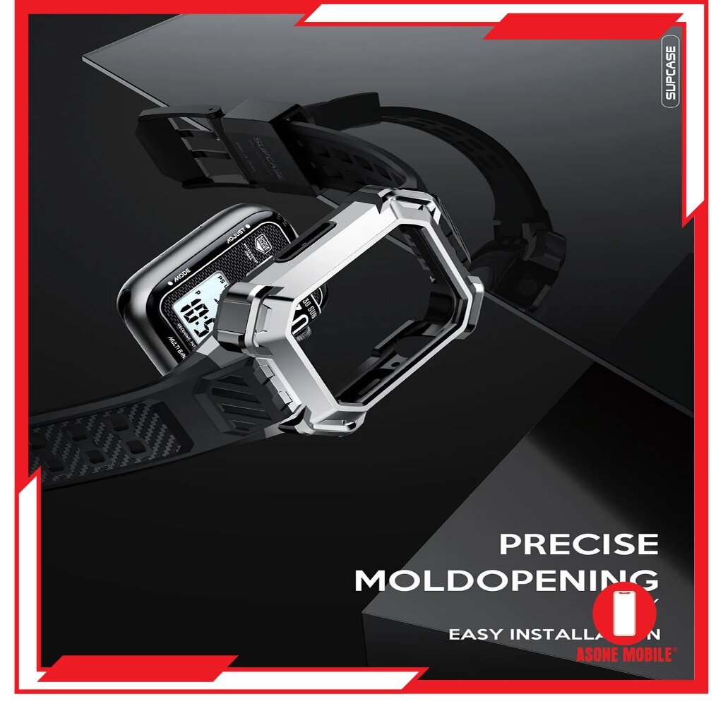 Unicorn Beetle PRO XT Sarung Jalur Jam Tangan Logam Lasak 44mm/45mm-Perak Serasi Untuk Jam Tangan Siri 4 / 5 / 6 / 7/8