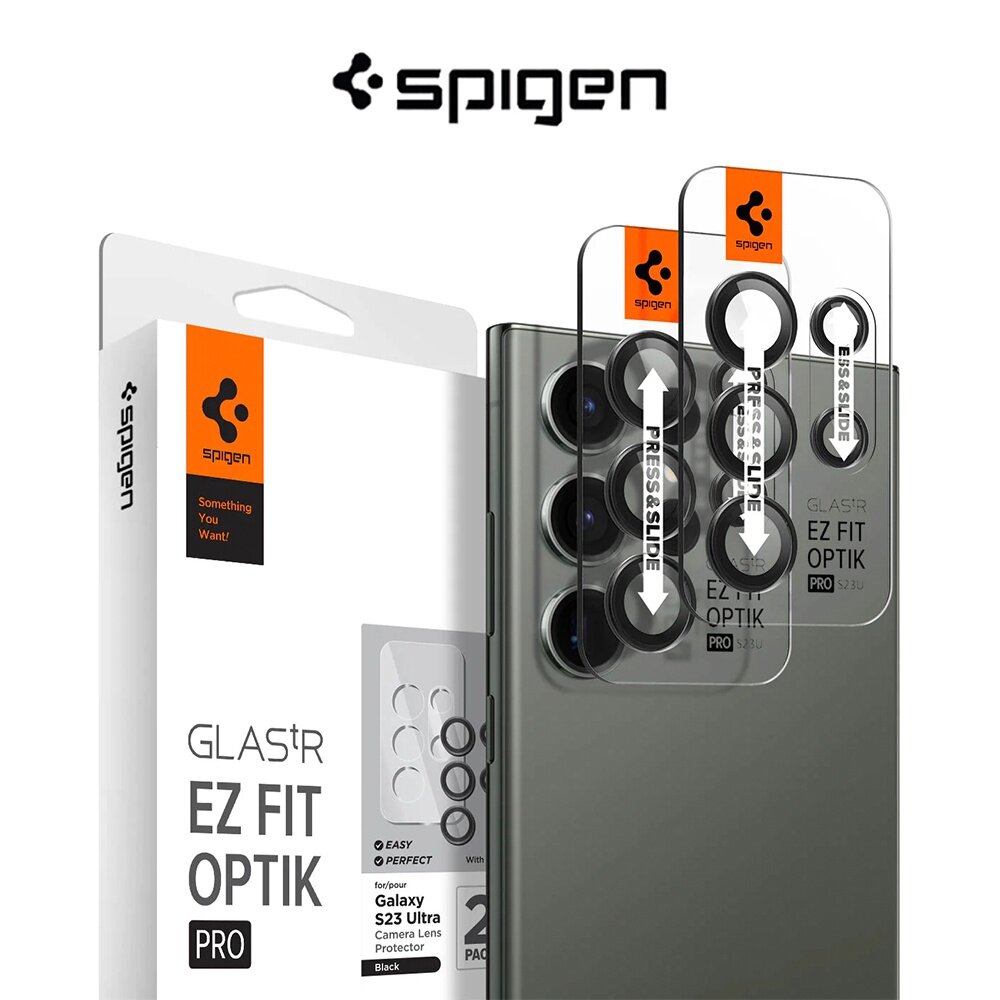 Spigen Galaxy S23 Pelindung Lensa Kamera Ultra EZ Fit Optik Pro (2 Pek)