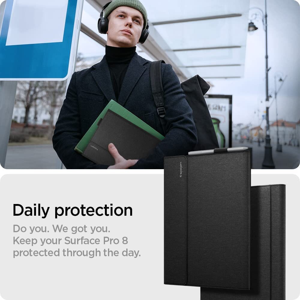 Spigen Microsoft Surface Pro 9 Case/Microsoft Surface Pro 8 Cover Stand Folio Casing