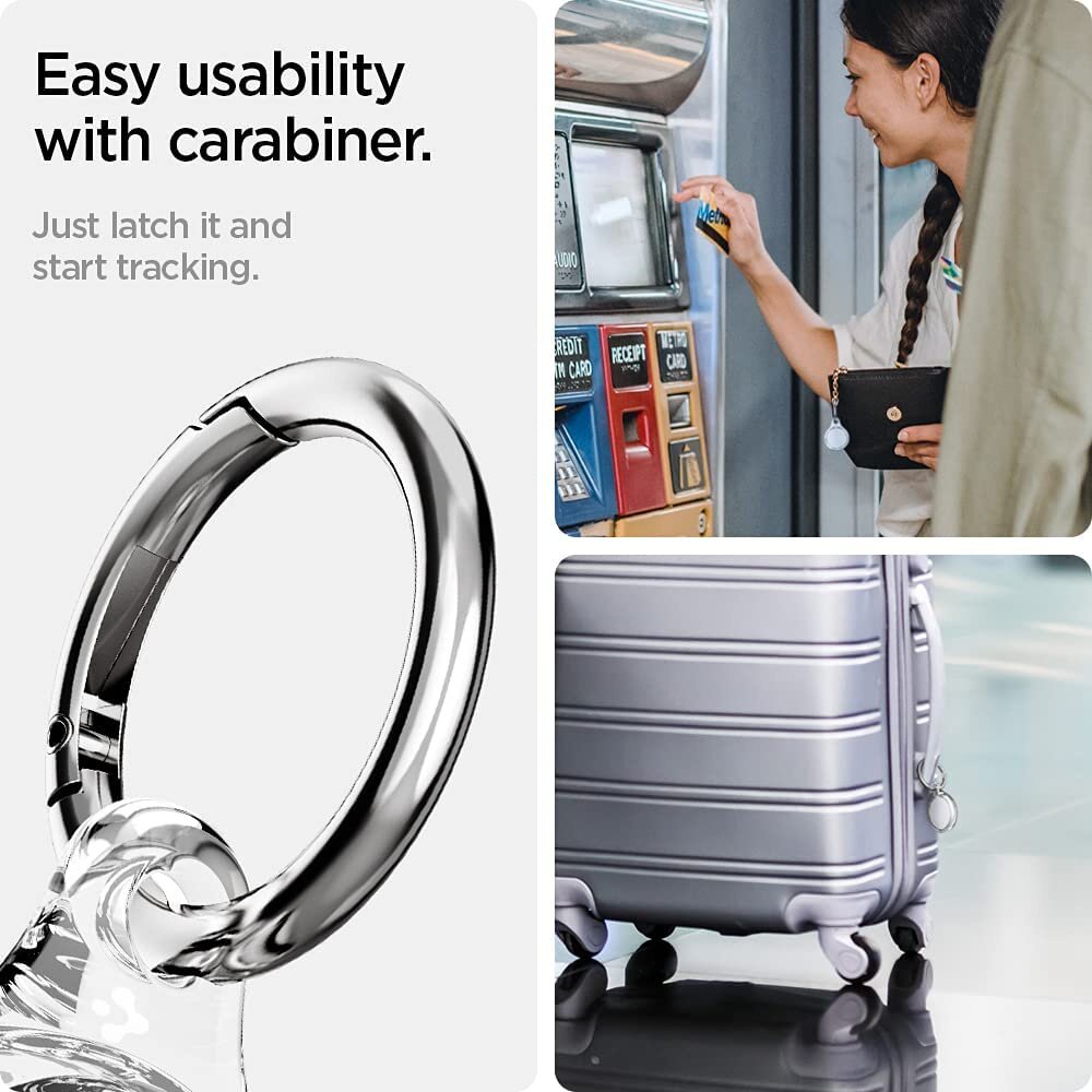 Spigen Apple AirTag Case Ultra Hybrid With Keychain Ring Casing AirTags