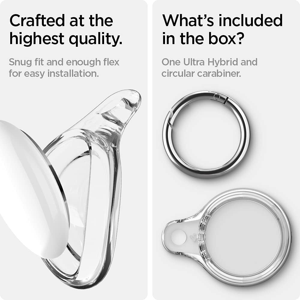 Spigen Apple AirTag Case Ultra Hybrid With Keychain Ring Casing AirTags