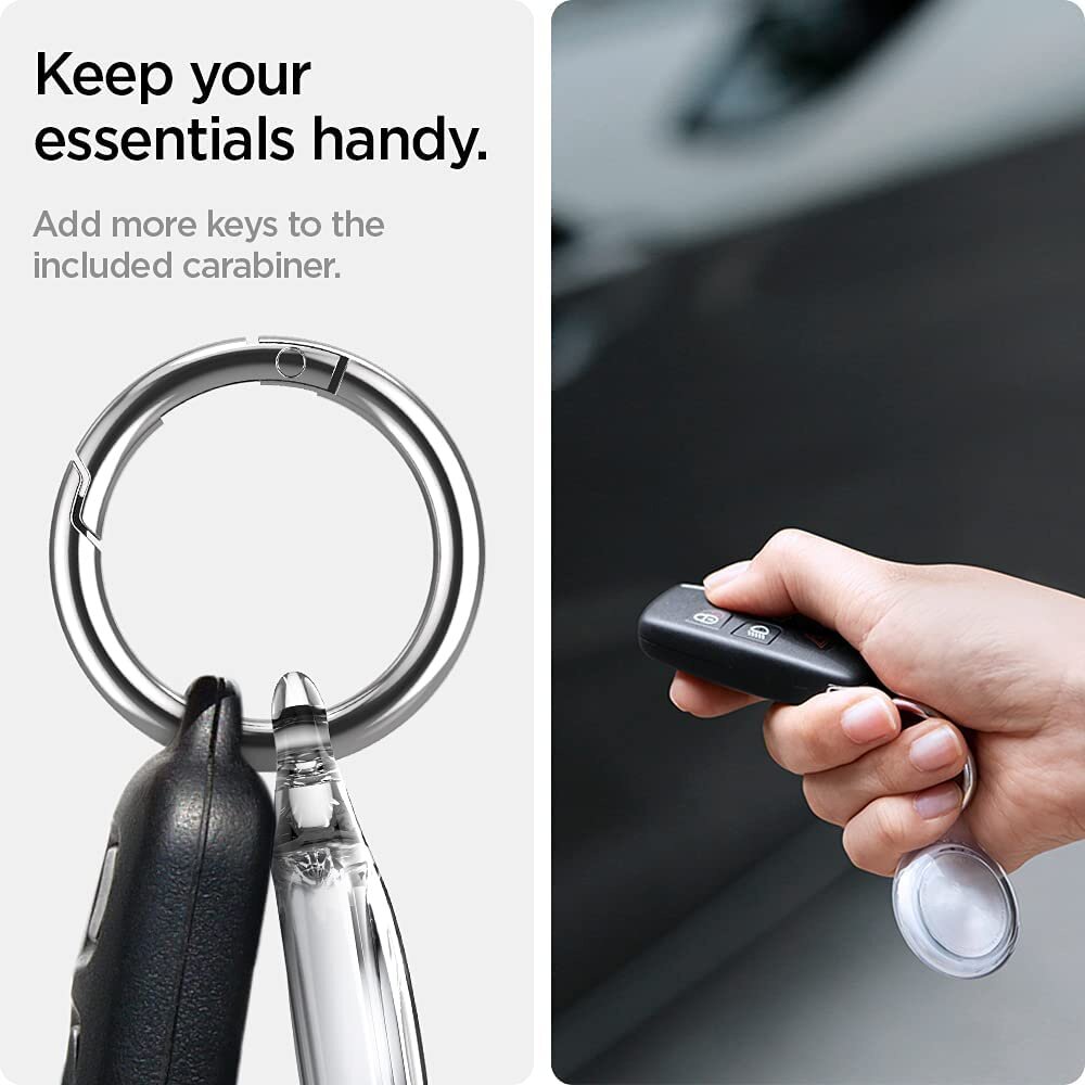 Spigen Apple AirTag Case Ultra Hybrid With Keychain Ring Casing AirTags