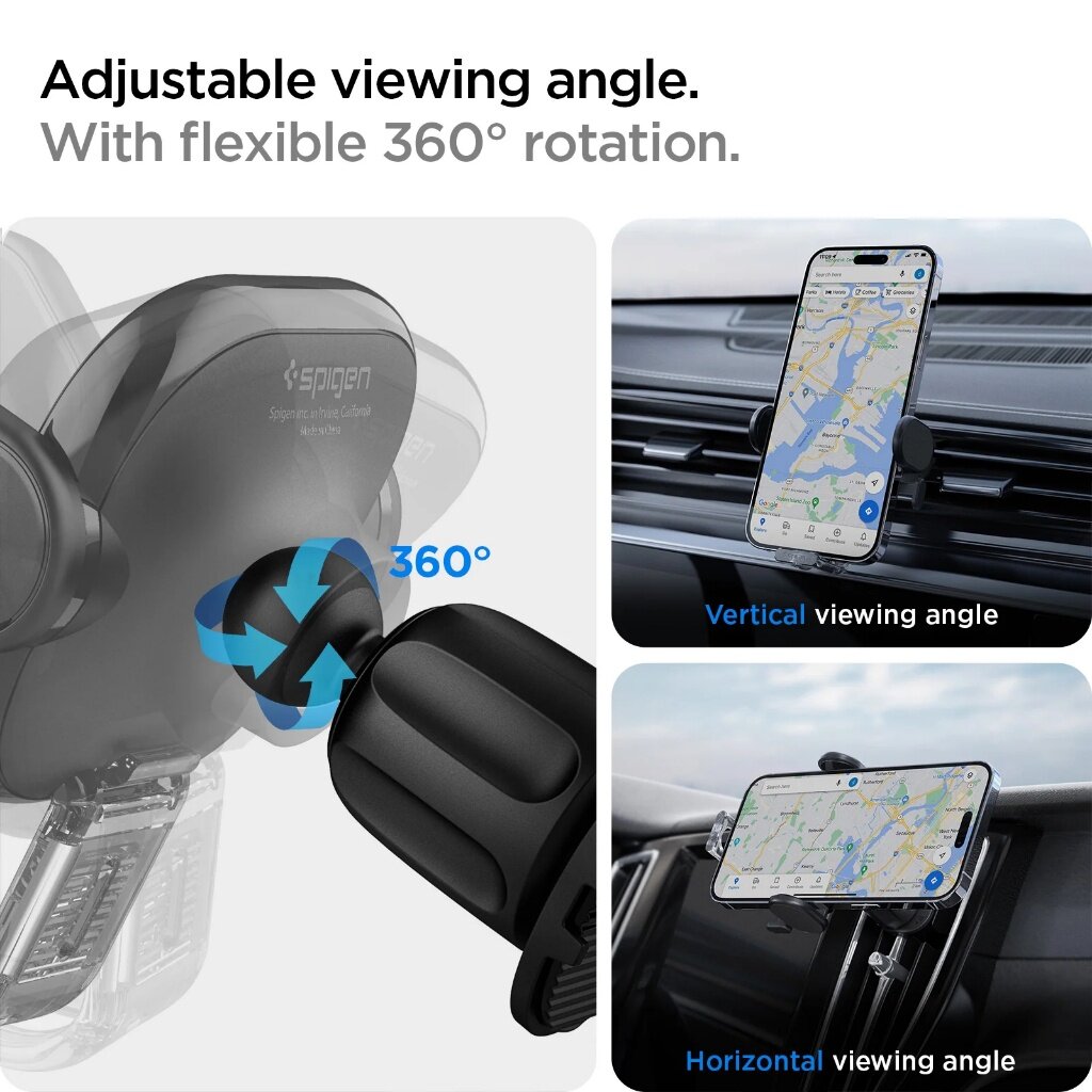 Spigen OneTap UTS12 Air Vent Car Mount Pemegang Telefon Kereta Universal Pemegang Telefon Pemegang Aksesori Kereta