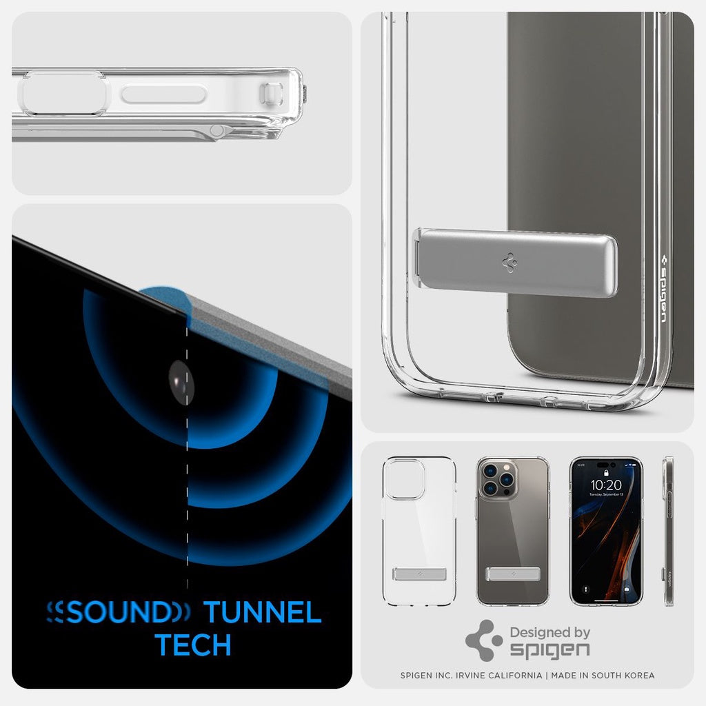 Spigen Ultra Hybrid S Crystal Clear iPhone 14 / 13 / Pro / Pro Max / Plus Case