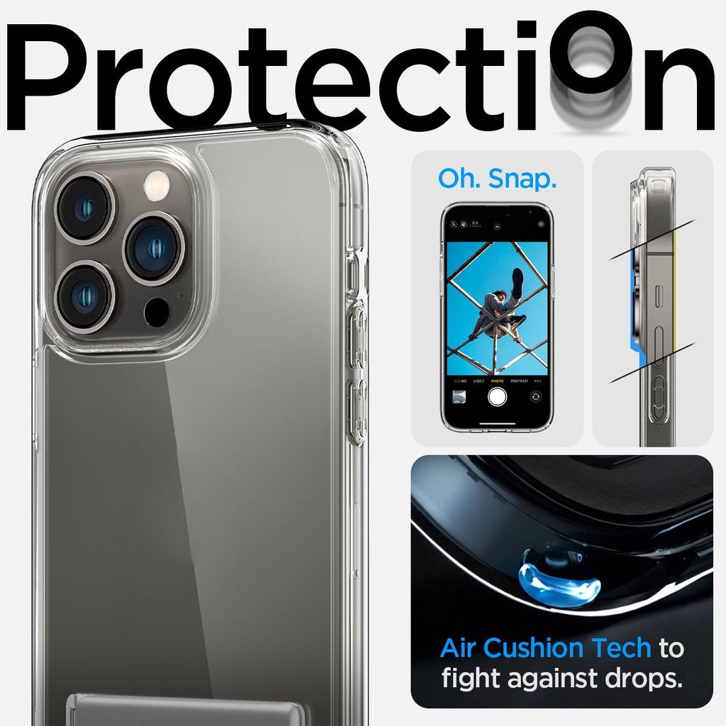 Spigen Ultra Hybrid S Crystal Clear iPhone 14 / 13 / Pro / Pro Max / Plus Case