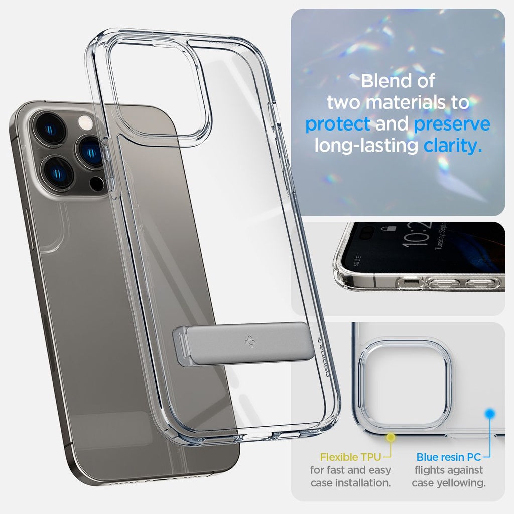 Spigen Ultra Hybrid S Crystal Clear iPhone 14 / 13 / Pro / Pro Max / Plus Case