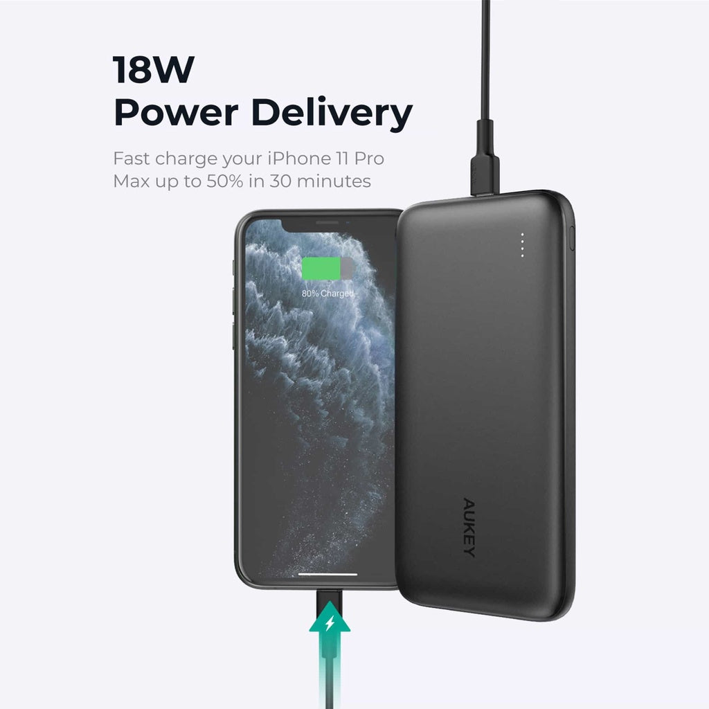 AUKEY PB-N73S 18W PD 10000mAh Power Deliver USB C Power Bank