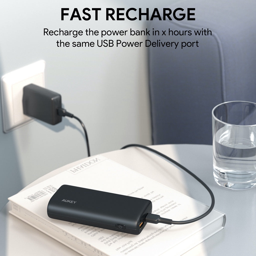 Aukey PB-Y36 Sprint Go Mini 10000mAh PD Power Bank