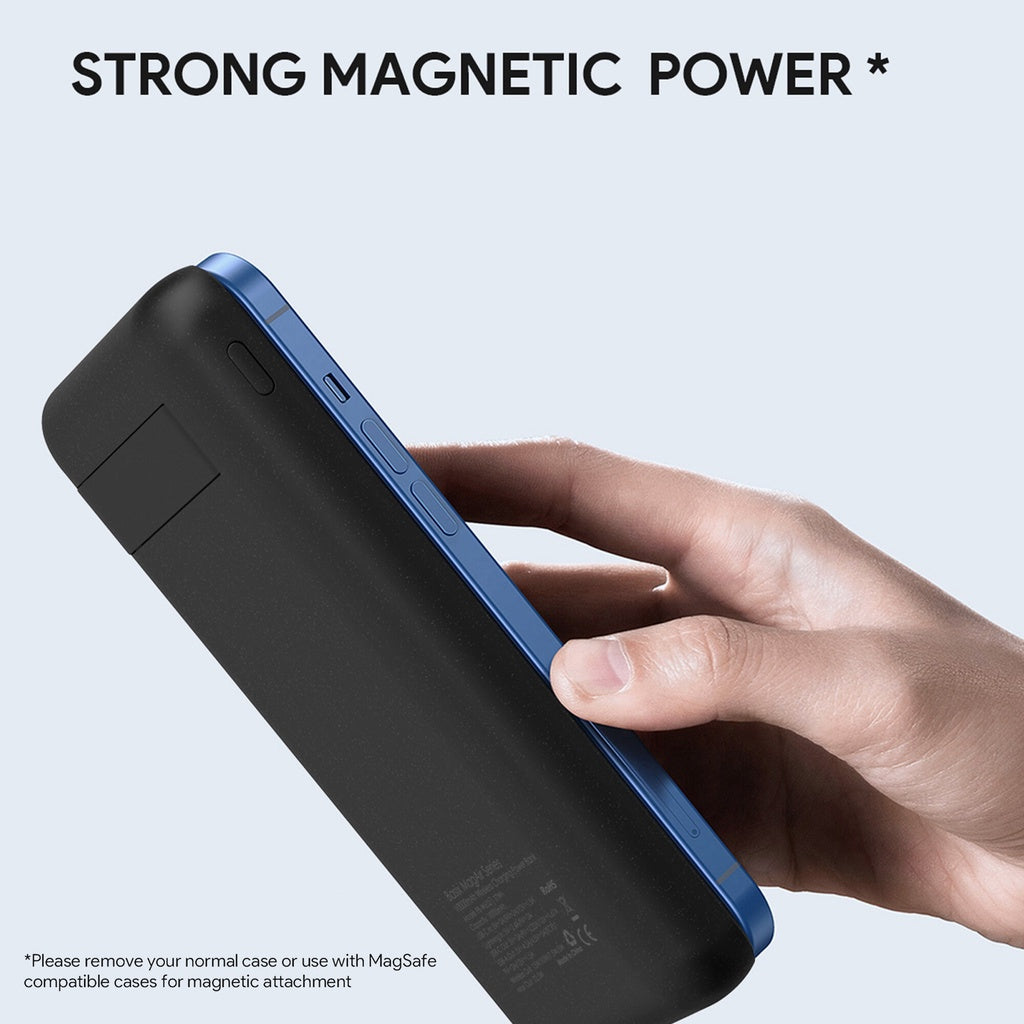 Aukey PB-WL02i MagAir 20W PD 10000mAh Bank Kuasa Pengecasan Wayarles Magnet