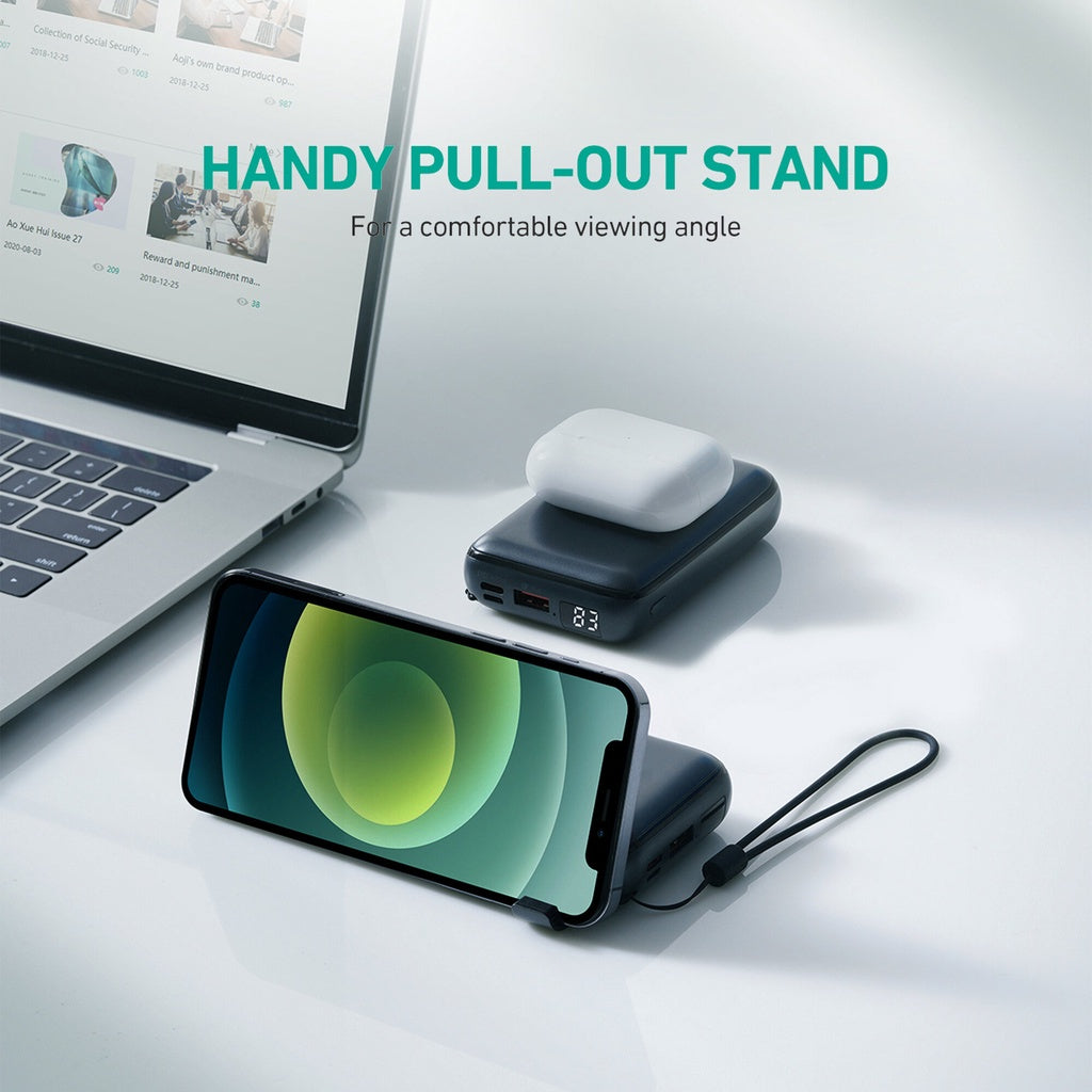 Aukey PB-WL01S 10000mAh Basix Pro Mini Wireless Charging Power Bank (20W Power Delivery)