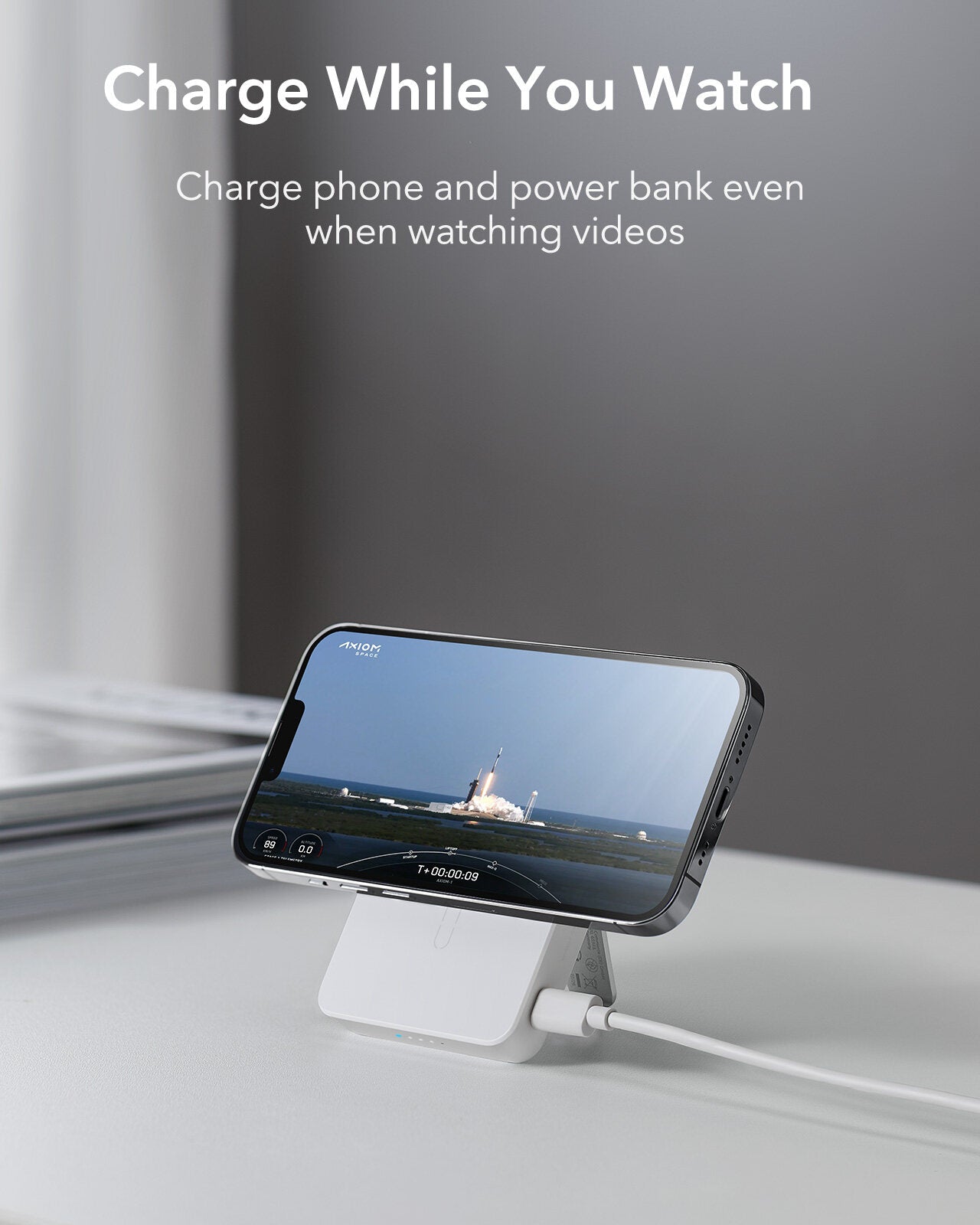 ESR HaloLock 5000 mAh Mini Kickstand Wireless Power Bank