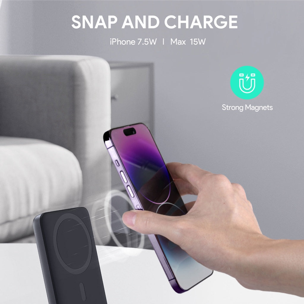 Aukey MagLynk 20W 30W 6.7K/10K mAh Magnetic Wireless Charging Power Bank