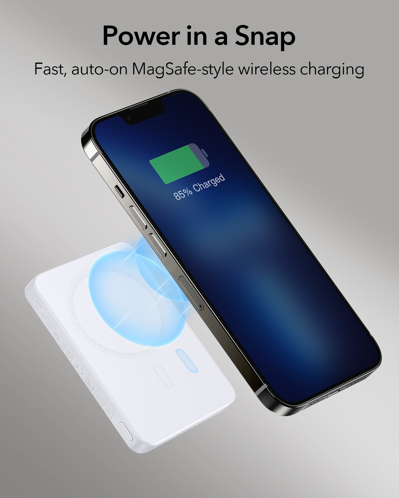 ESR HaloLock 5000mAh 7.5W Mini Wireless Charging Power Bank
