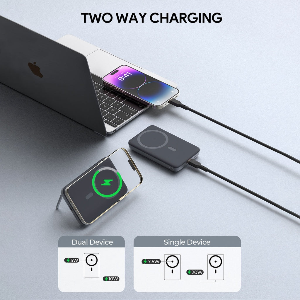 Aukey MagLynk 20W 30W 6.7K/10K mAh Magnetic Wireless Charging Power Bank