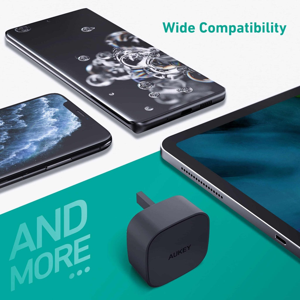 Aukey PA-Y25 20W Power Deliver USB C Mini Charger For iPhone 12 / 12 Pro Charger
