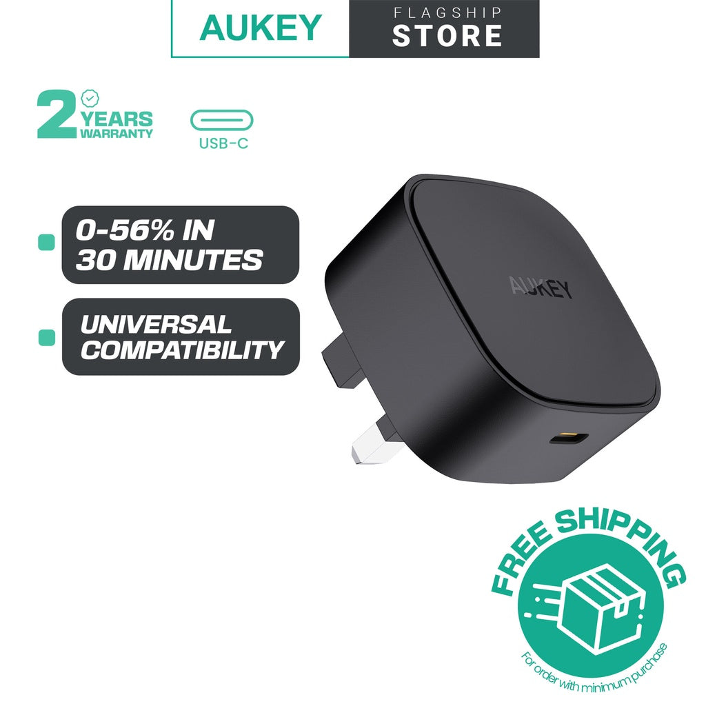 Aukey PA-Y25 20W Power Deliver USB C Mini Charger For iPhone 12 / 12 Pro Charger