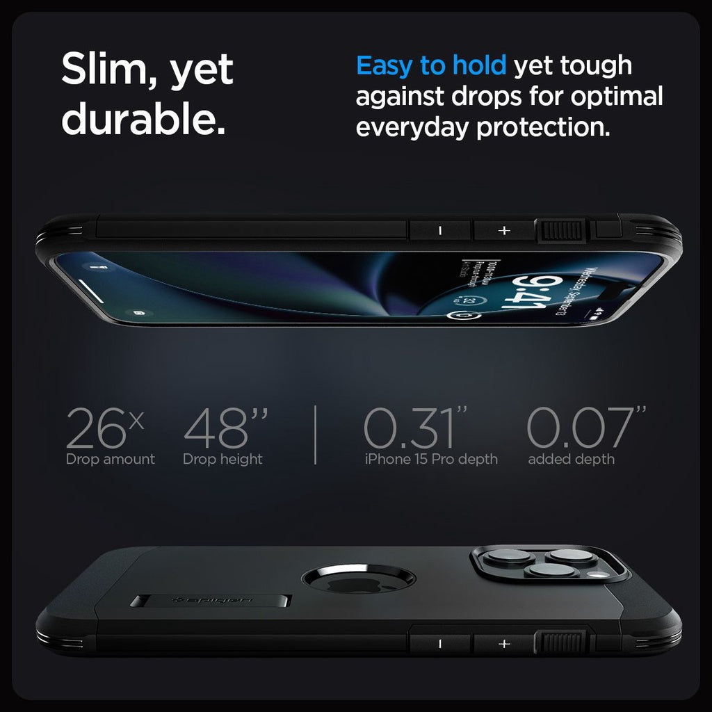 Sarung Spigen Tough Armor MagFit untuk Sarung iPhone 15 Pro Max