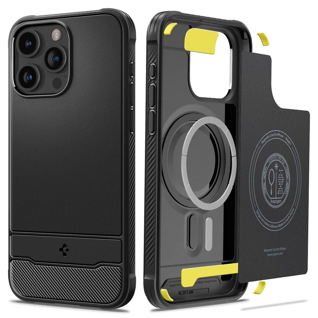 Spigen Rugged Armor MagFit untuk Sarung iPhone 15 Pro / Pro Max