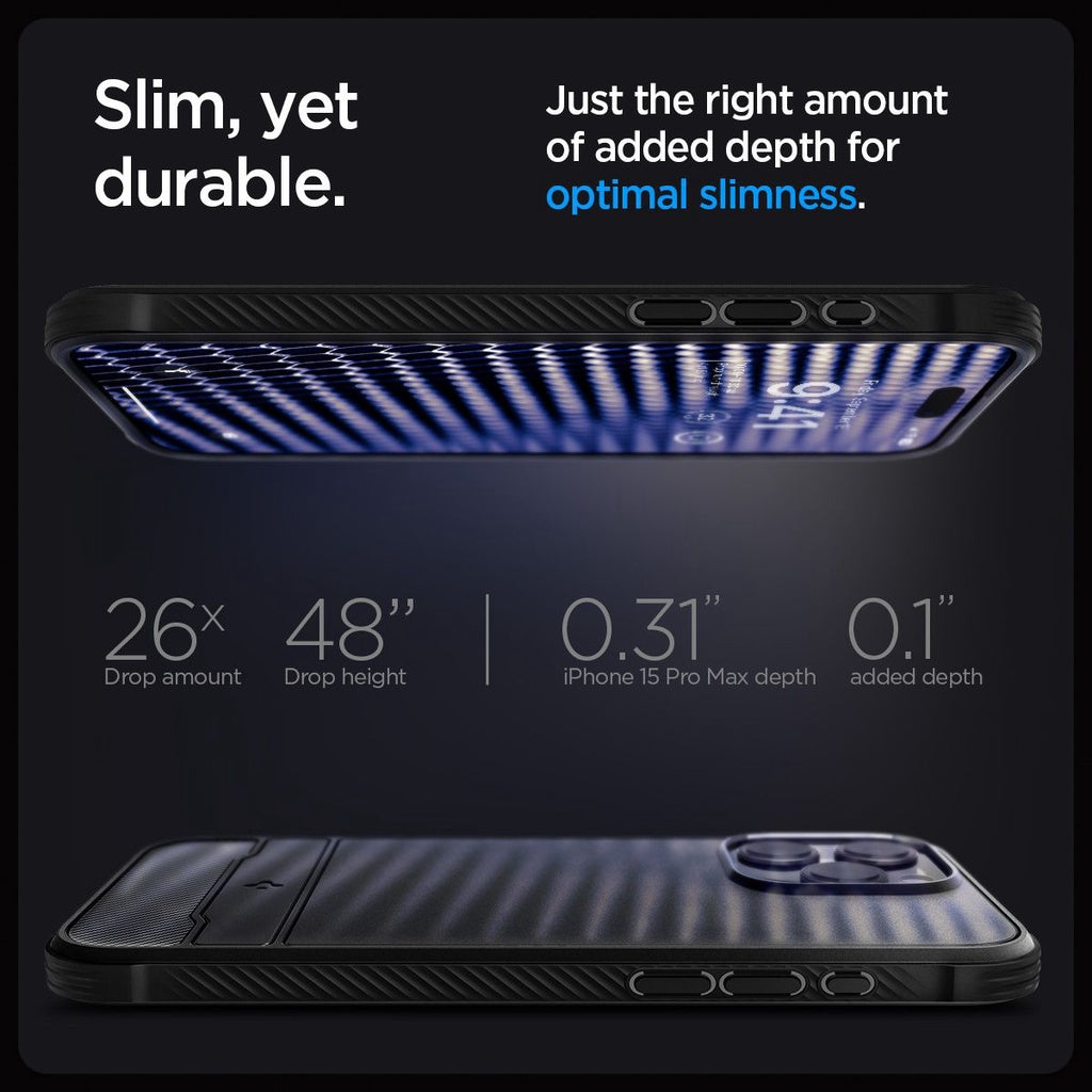 Spigen Rugged Armor MagFit untuk Sarung iPhone 15 Pro / Pro Max