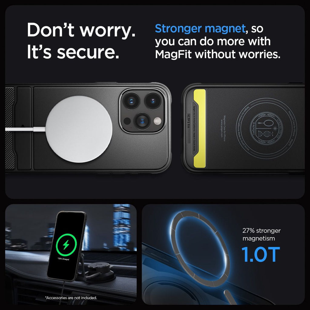 Spigen Rugged Armor MagFit untuk Sarung iPhone 15 Pro / Pro Max