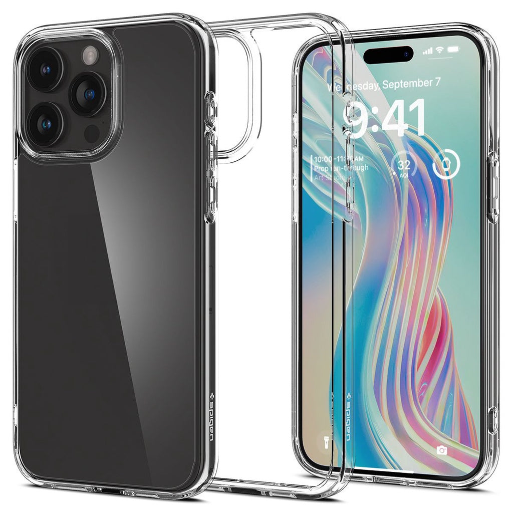 Spigen Ultra Hybrid / Crystal Hybrid untuk iPhone 15 Pro / Pro max Case