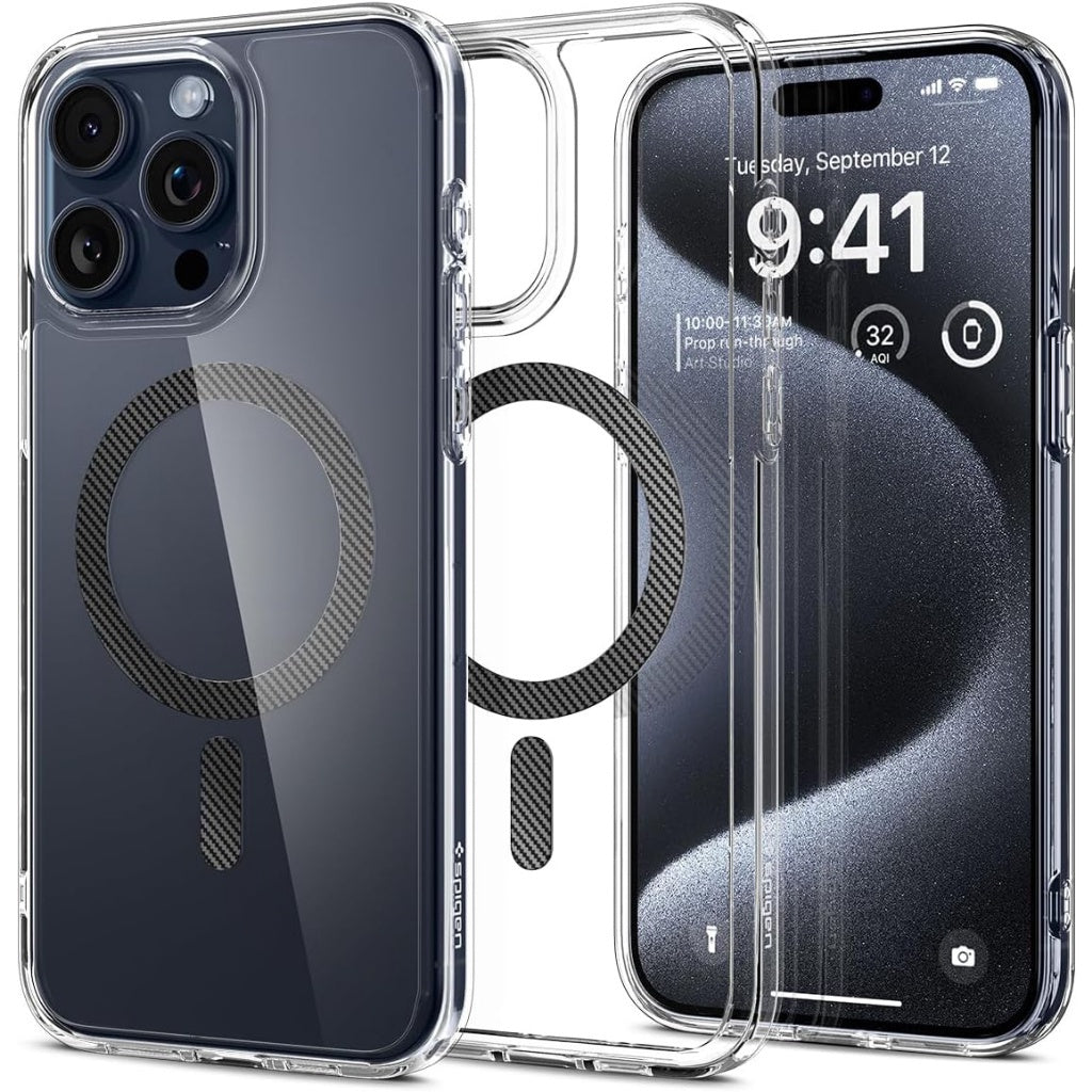 Sarung Spigen Ultra Hybrid MagFit Serasi untuk Sarung iPhone 15 Pro Max 6.7"