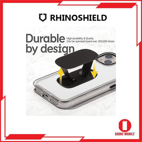 RhinoShield GRIPMAX Mirror Grip and Stand for iPhone and Cases Smartphone Accessory Black