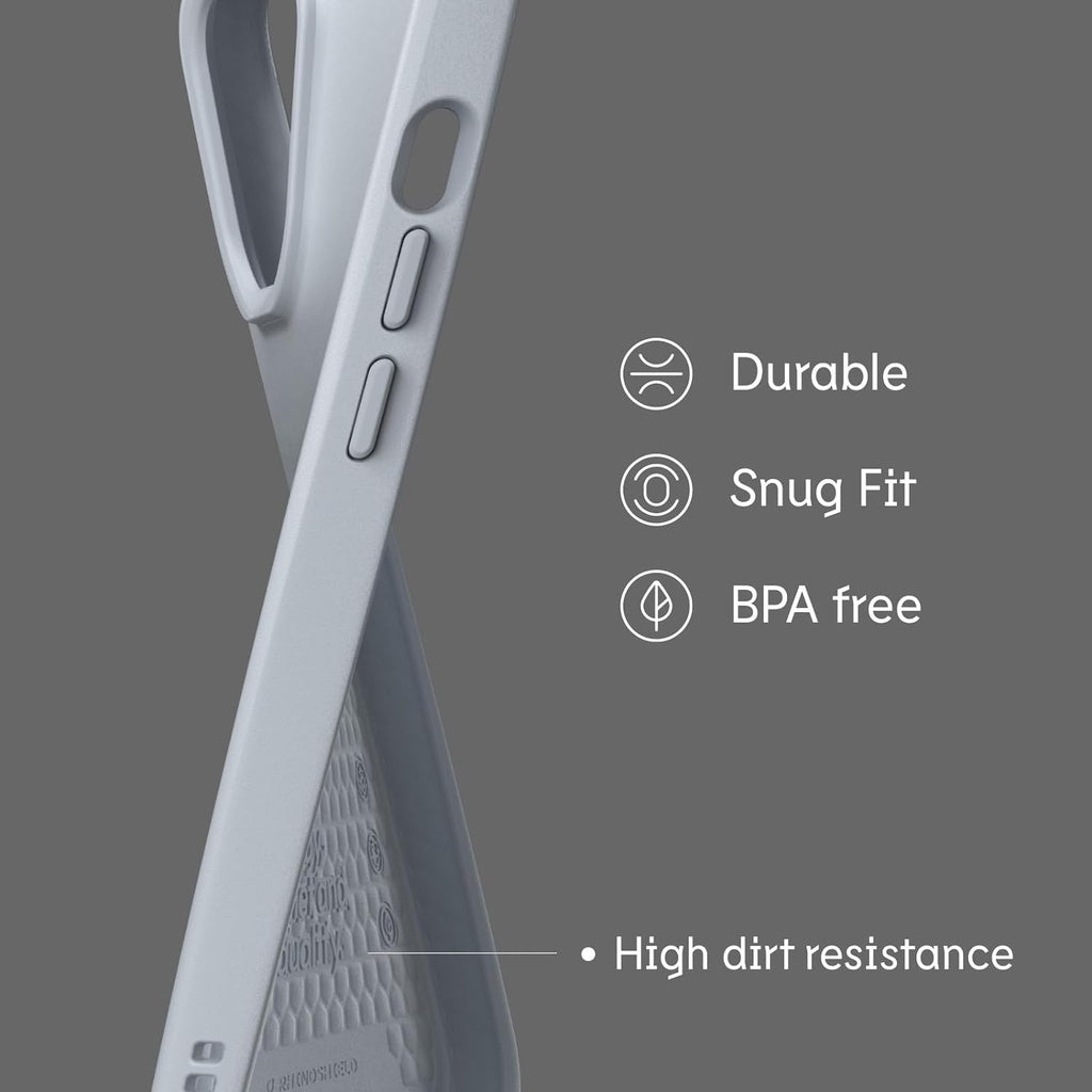 Sarung RhinoShield SolidSuit Serasi dengan iPhone 15 / Pro / Pro Max Penyerap Kejutan Slim 3.5M / 11 kaki Perlindungan Jatuh
