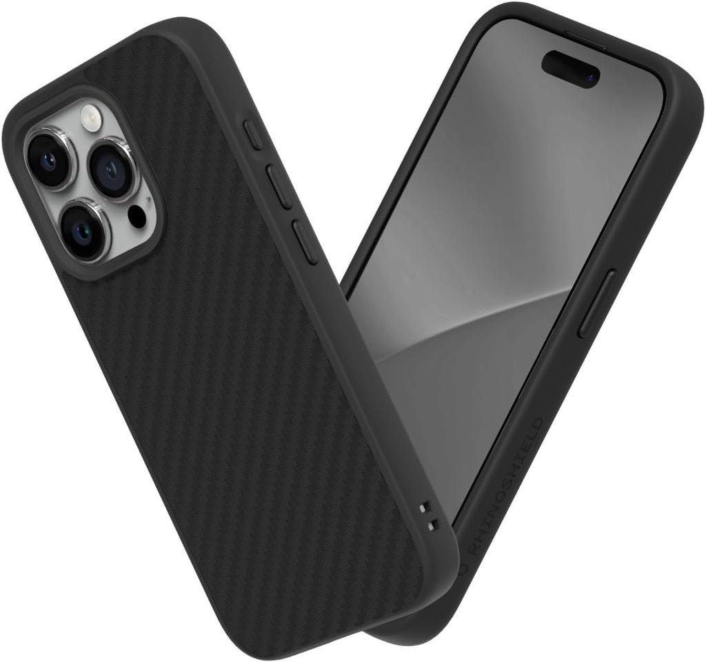 Sarung RhinoShield SolidSuit Serasi dengan iPhone 15 / Pro / Pro Max Penyerap Kejutan Slim 3.5M / 11 kaki Perlindungan Jatuh