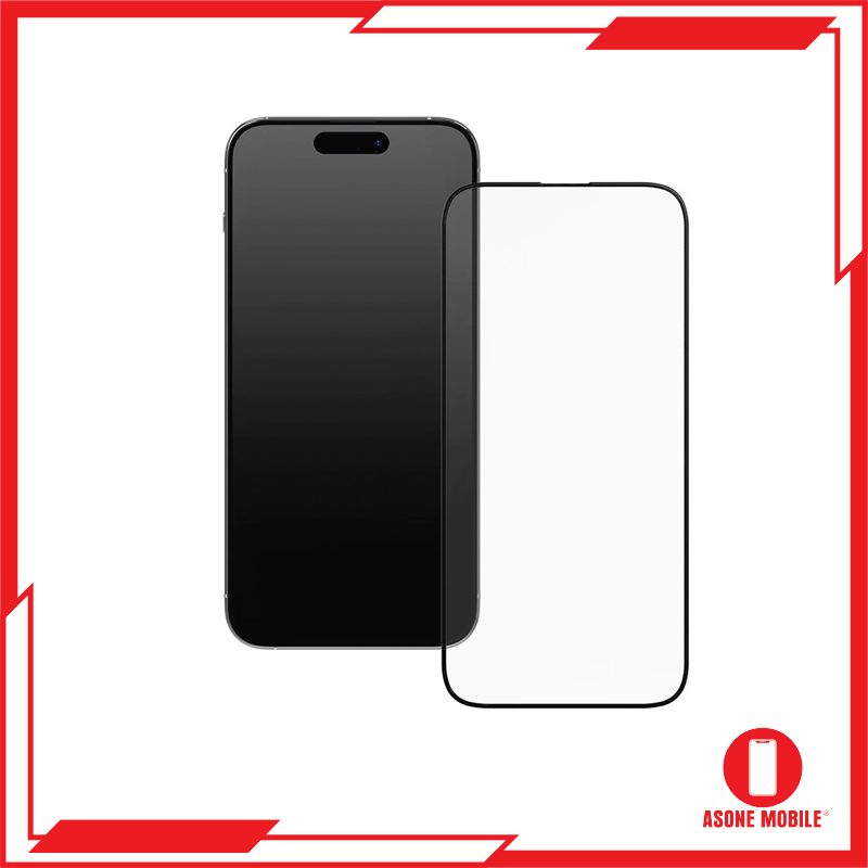 Pelindung Skrin kesan 3D RhinoShield / Pelindung Skrin Tahan Gores Kaca Terbaja 9H serasi untuk iPhone 15 / Pro / Pro Max / Plus