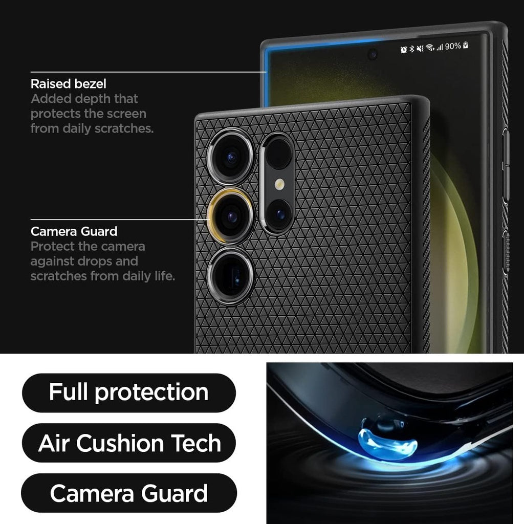Spigen Liquid Air Direka untuk Galaxy S23 / Plus / Ultra Case (2023) - Matte Black