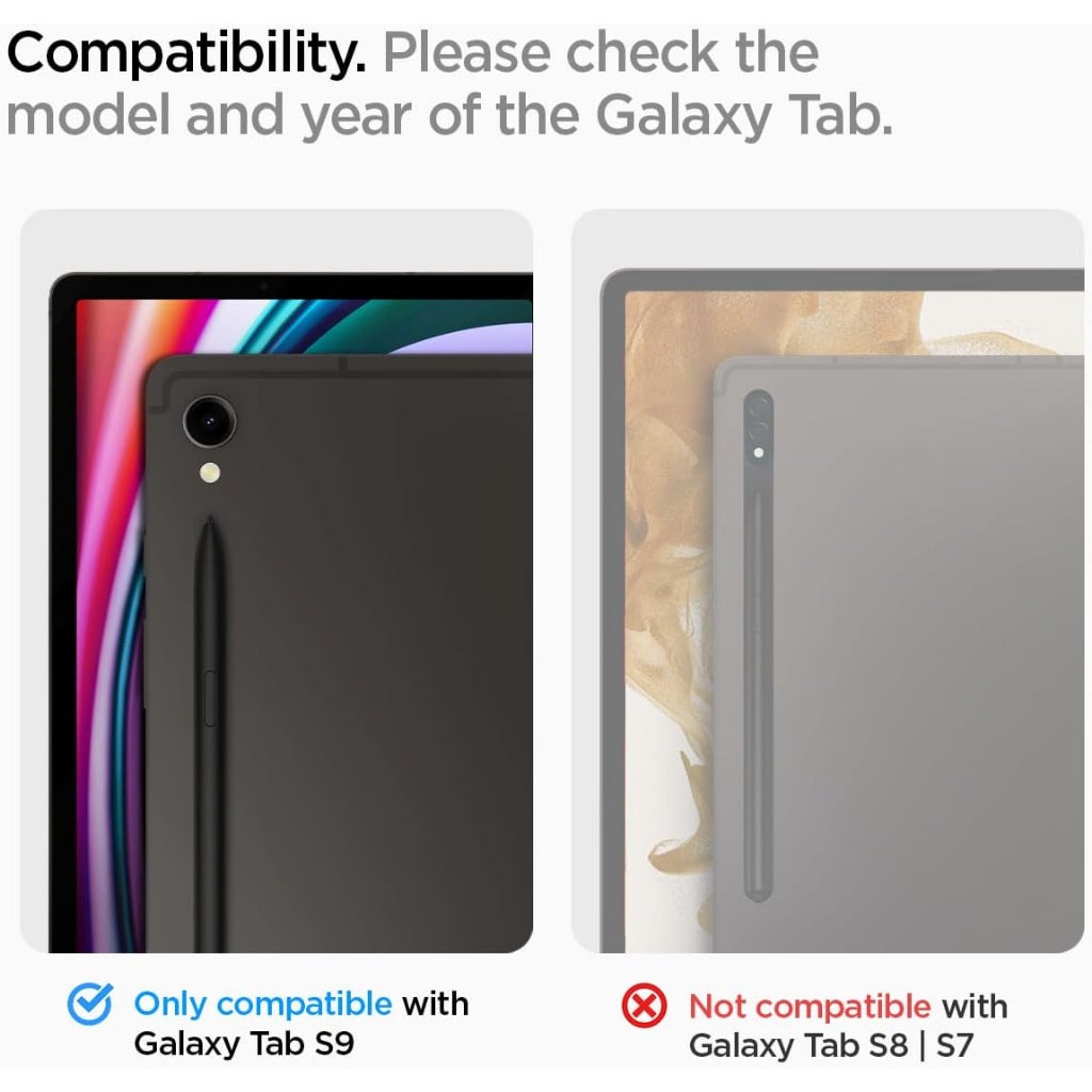 Spigen Galaxy Tab S9 / Plus / Pelindung Skrin Ultra EZ FIT GLAS.tR Kaca Terbaja Dengan Alat Penjajaran Auto