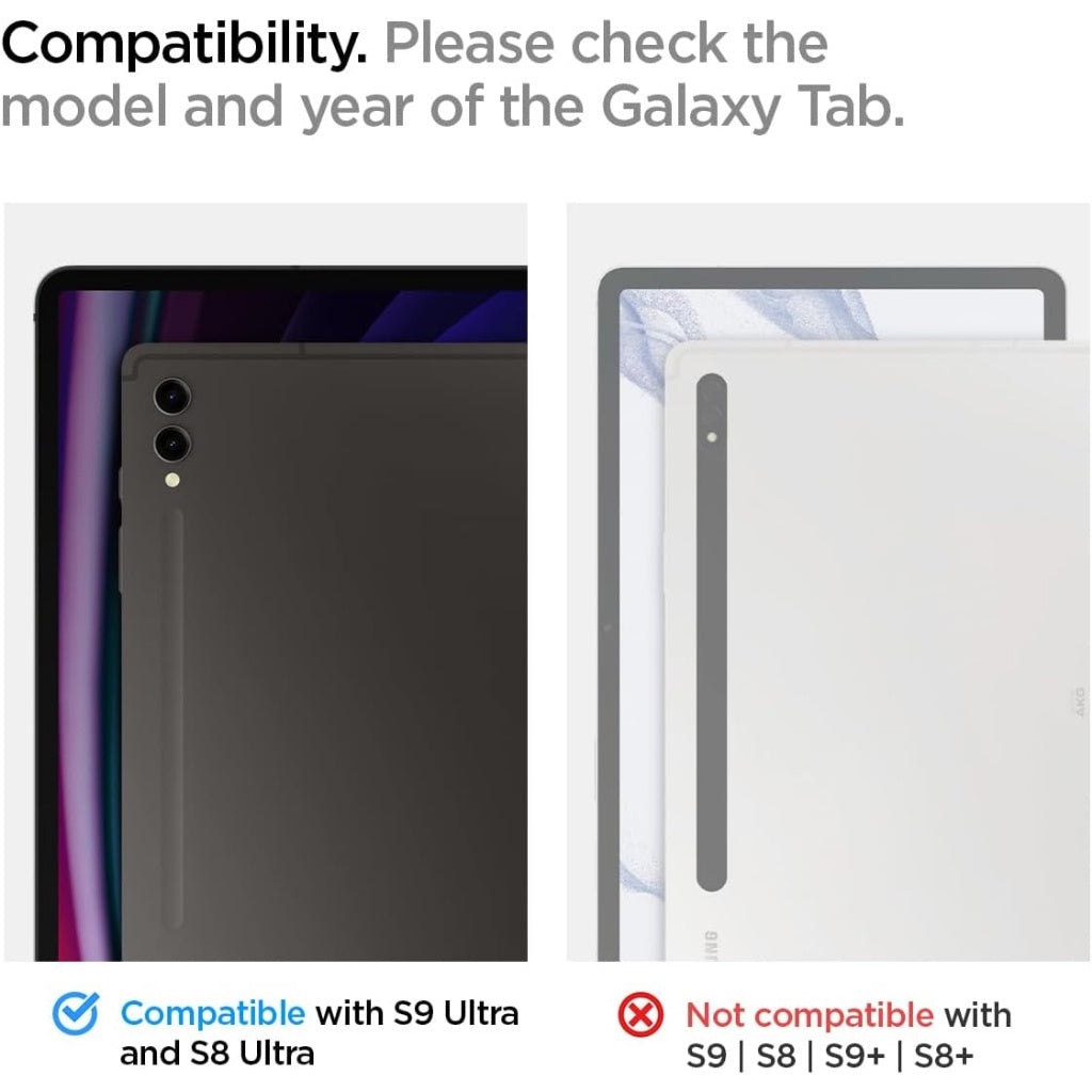 Spigen Galaxy Tab S9 / Plus / Ultra Case Rugged Armor Pro Galaxy Tab S8 Ultra Case Premium Shockproof Samsung Cover