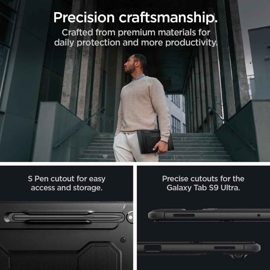 Spigen Galaxy Tab S9 / Plus / Ultra Case Rugged Armor Pro Galaxy Tab S8 Ultra Case Premium Shockproof Samsung Cover