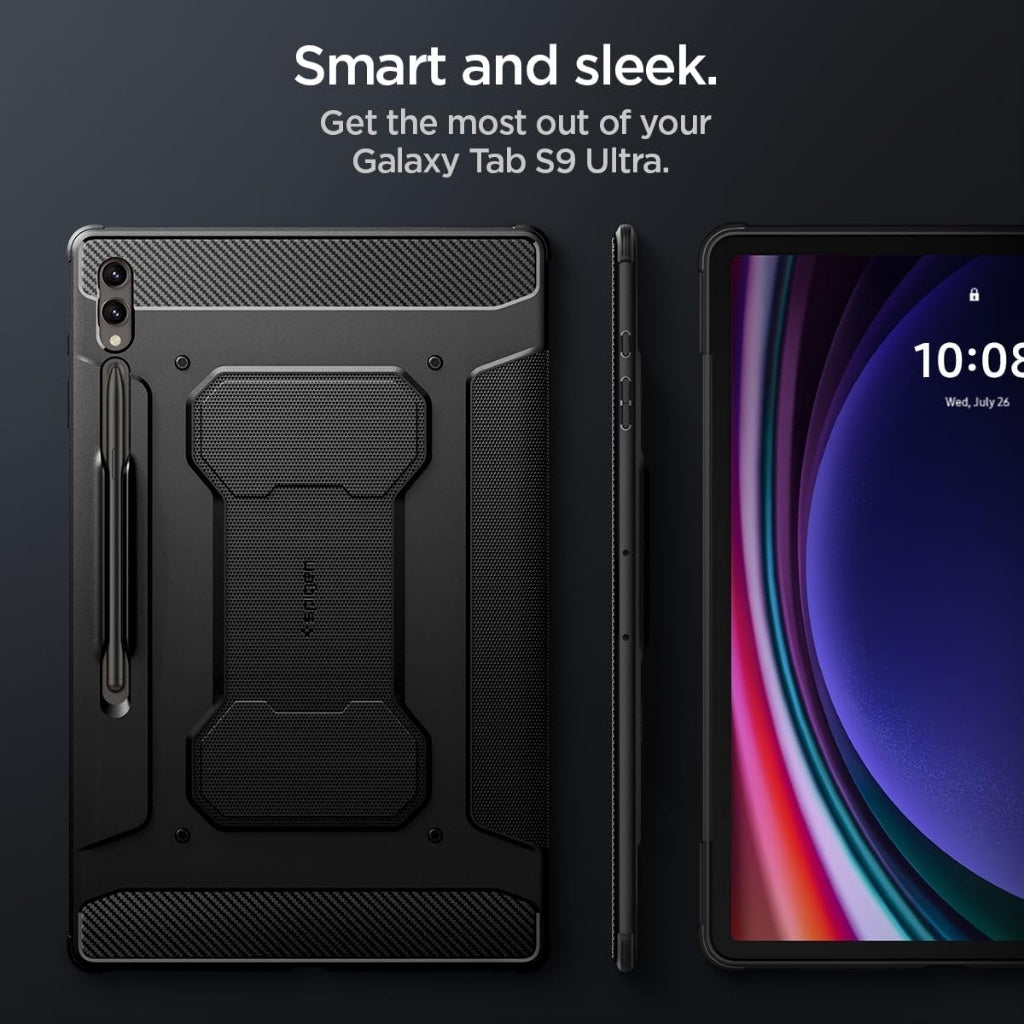 Spigen Galaxy Tab S9 / Plus / Ultra Case Rugged Armor Pro Galaxy Tab S8 Ultra Case Premium Shockproof Samsung Cover