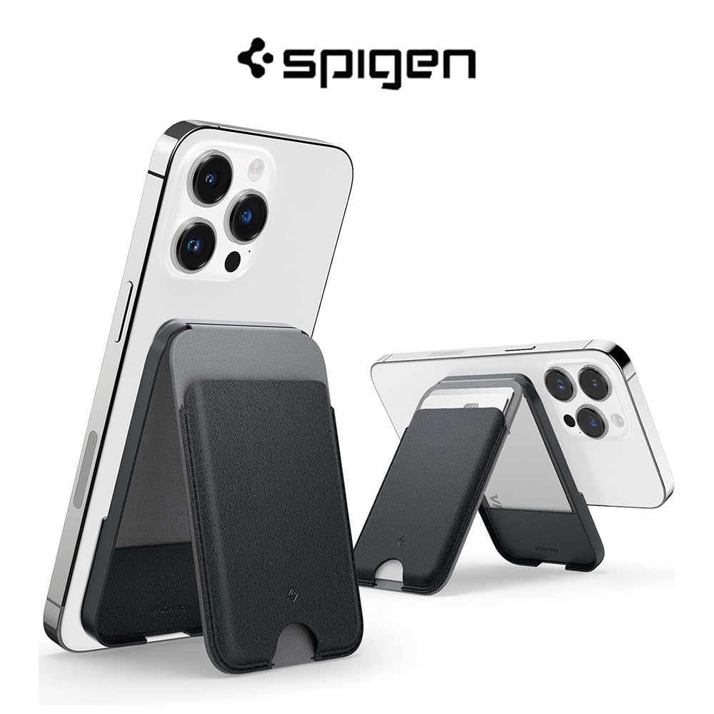 Spigen Caseology Nano Pop Magnetic Wallet Stand Pemegang Kad Magnetik Untuk iP15 / iP 14 / iP13 / iP 12 S