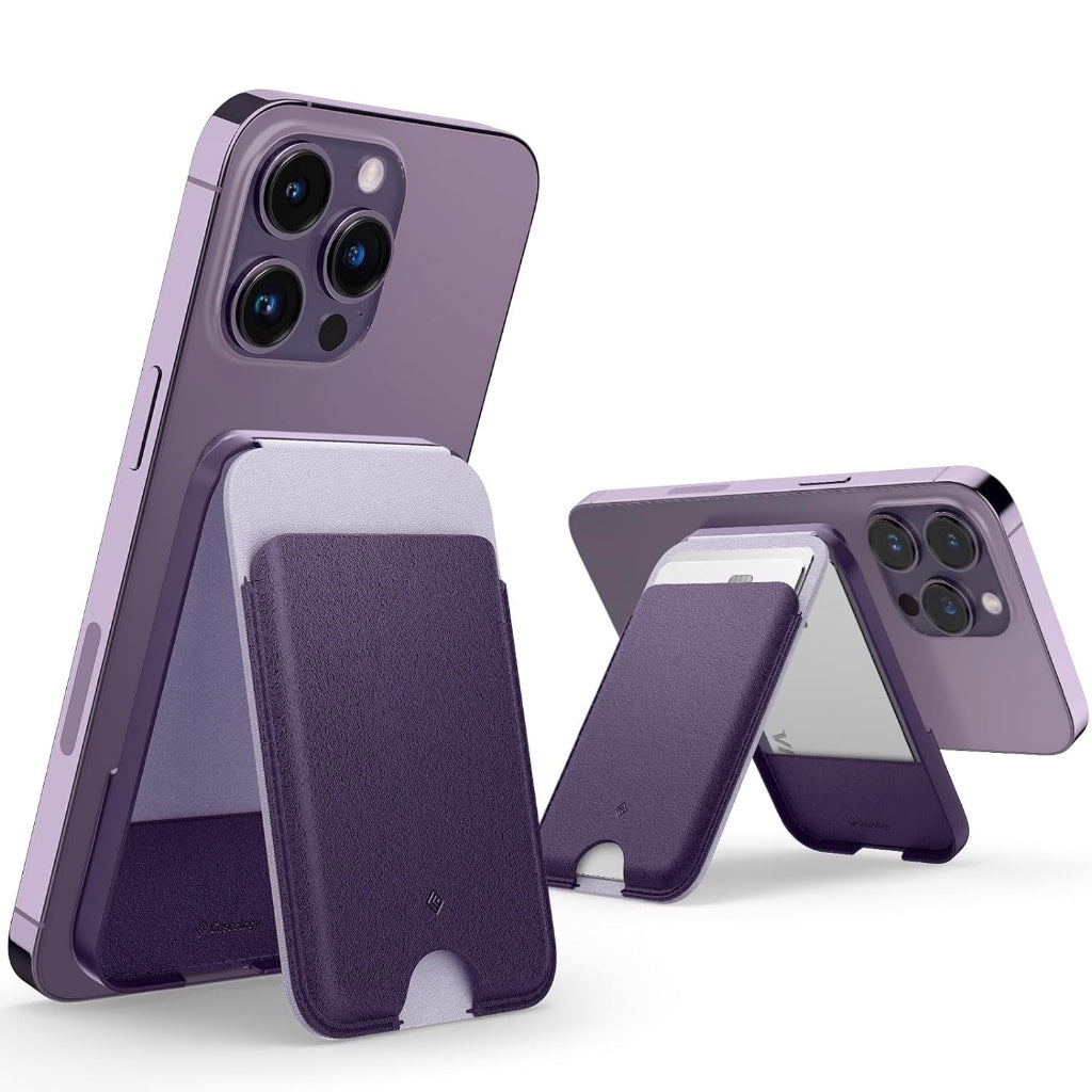 Spigen Caseology Nano Pop Magnetic Wallet Stand Pemegang Kad Magnetik Untuk iP15 / iP 14 / iP13 / iP 12 S