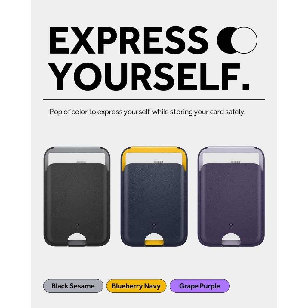 Spigen Caseology Nano Pop Magnetic Wallet Stand Pemegang Kad Magnetik Untuk iP15 / iP 14 / iP13 / iP 12 S