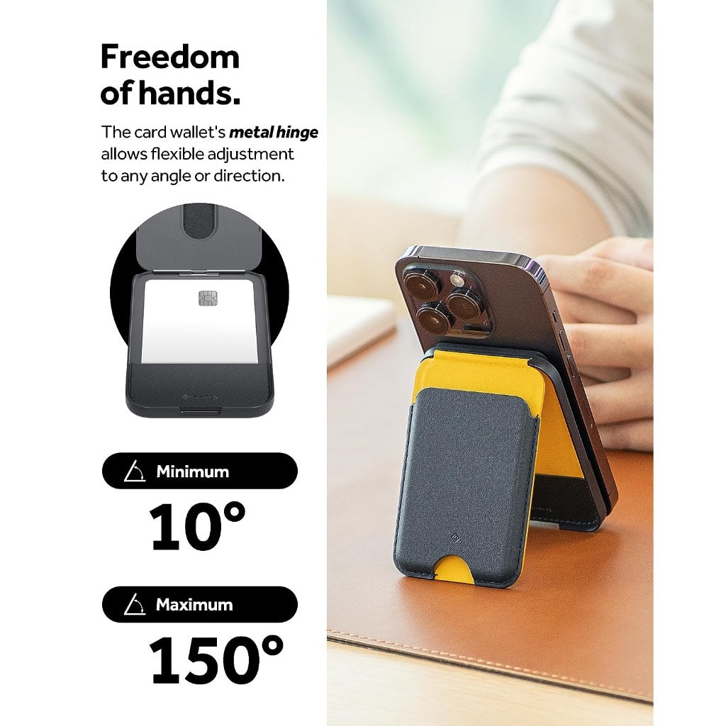 Spigen Caseology Nano Pop Magnetic Wallet Stand Pemegang Kad Magnetik Untuk iP15 / iP 14 / iP13 / iP 12 S