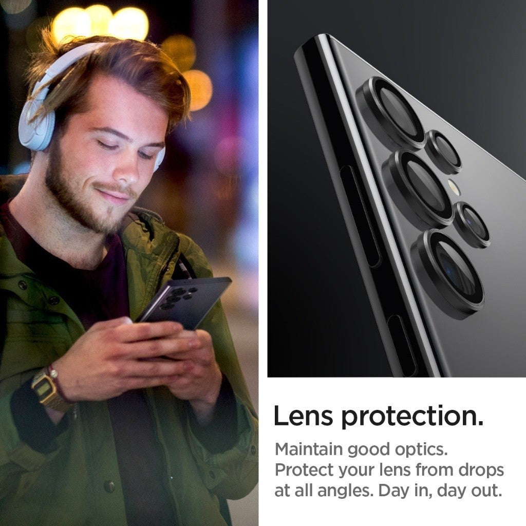 Spigen Galaxy S24 Ultra / Plus Camera Lens Protector [2 Pack] EZ Fit Optik Pro Tempered Glass Samsung Lens Protector